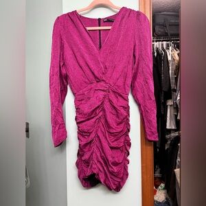 Zara long sleeve mini dress